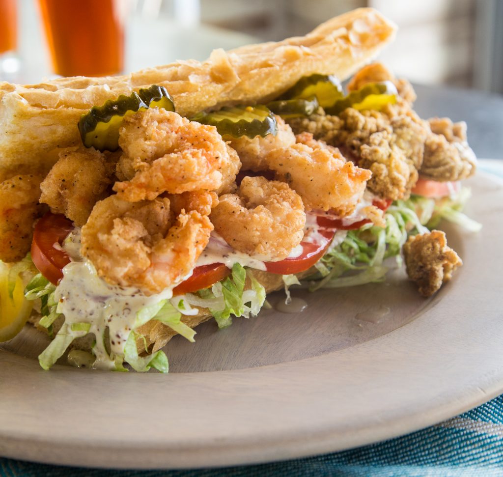 ½ Shrimp and ½ Oyster Loaf Lucy Buffett